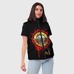 Женский жилет GUNS N ROSES, цвет: 3D-красный — фото 2