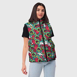 Женский жилет РЭКИ КЯН ПАТТЕРН SK8, цвет: 3D-светло-серый — фото 2