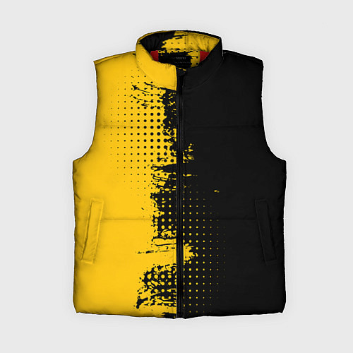 Женский жилет ЧЕРНО ЖЕЛТЫЙ ГРАНЖ GRUNGE Z / 3D-Красный – фото 1