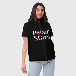 Женский жилет Poker Stars, цвет: 3D-черный — фото 2