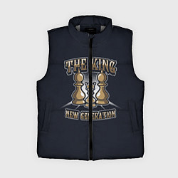 Женский жилет Шахматный Король, цвет: 3D-светло-серый