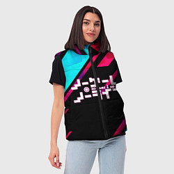 Женский жилет NO GAME NO LIFE LOGO, цвет: 3D-черный — фото 2
