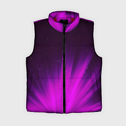 Женский жилет СИРЕНЬЕВЫЕ ЛУЧИ, цвет: 3D-красный
