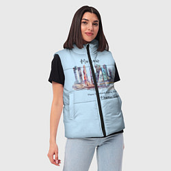 Женский жилет Москва-Сити, цвет: 3D-черный — фото 2