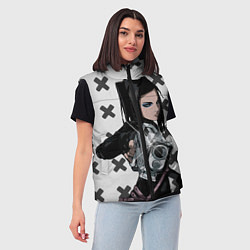 Женский жилет Риэл Мэйер из Эрго Прокси, цвет: 3D-черный — фото 2