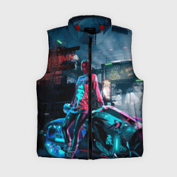 Женский жилет Cyberpunk, цвет: 3D-красный