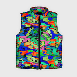 Женский жилет Абстрактный милитари, цвет: 3D-светло-серый