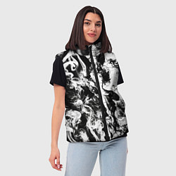 Женский жилет Dead water 3D Мертвая вода 3Д, цвет: 3D-черный — фото 2