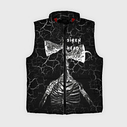 Женский жилет Сиреноголовый Трещины Надпись