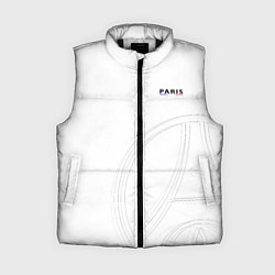 Женский жилет PSG Core Big Logo White New 202223, цвет: 3D-черный