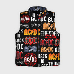 Женский жилет AC DC LOGOBOMBING, цвет: 3D-черный