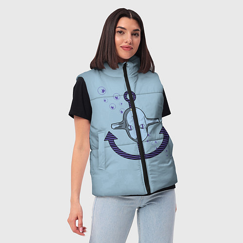 Женский жилет Soft & Wet JoJo / 3D-Светло-серый – фото 3