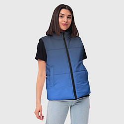 Женский жилет DARK OCEAN GRADIENT, цвет: 3D-черный — фото 2