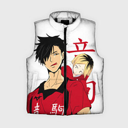 Женский жилет Куроо и Кенма, Haikyuu!!, цвет: 3D-черный