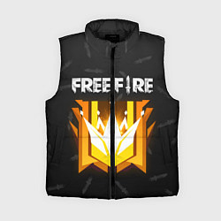 Женский жилет Free Fire Фри фаер, цвет: 3D-черный