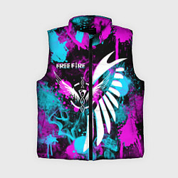 Женский жилет FREE FIRE NEON, цвет: 3D-черный