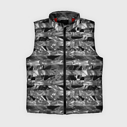 Женский жилет Черно -белый полосатый узор, цвет: 3D-красный