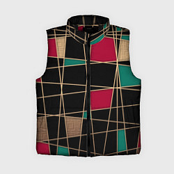 Женский жилет Модный абстрактный узор, цвет: 3D-черный