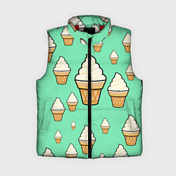 Женский жилет Мороженое - Ice Cream Party, цвет: 3D-красный
