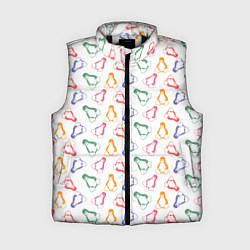 Женский жилет Linux Ядро Пингвин, цвет: 3D-черный