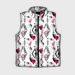 Женский жилет Абстрактный современный узор, цвет: 3D-светло-серый