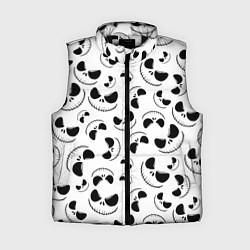 Женский жилет Джек Скеллингтон паттерн лицо, цвет: 3D-черный