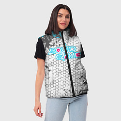Женский жилет Игра в кальмара, цвет: 3D-красный — фото 2