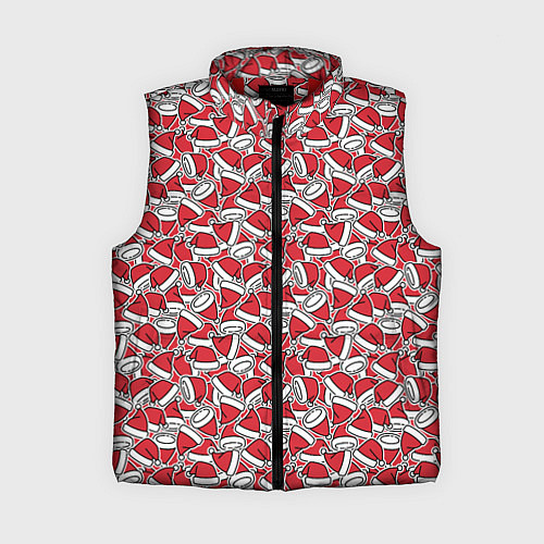 Женский жилет Шапки / 3D-Красный – фото 1