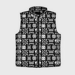 Женский жилет Geometry Dash: Cubes, цвет: 3D-черный