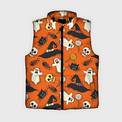 Женский жилет Хэллоуинские шалости, цвет: 3D-черный