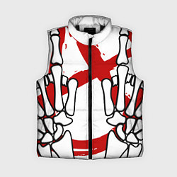 Женский жилет Панк Рок Punk Rock, цвет: 3D-черный