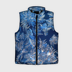 Женский жилет Снежинки макро snowflakes macro