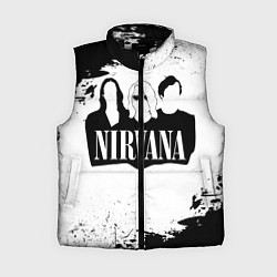 Женский жилет Нирвана Рок Группа Гранж ЧБ Nirvana