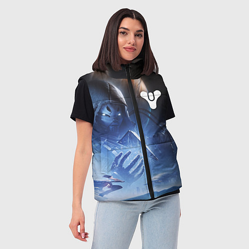 Женский жилет DESTINY 2 ЛЕДЯНОЙ МАРС ТАЙНЫЙ ГЕРОЙ / 3D-Светло-серый – фото 3