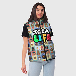 Женский жилет Toca Life, цвет: 3D-черный — фото 2