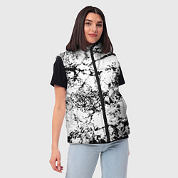 Женский жилет Эффект линогравюры, цвет: 3D-черный — фото 2
