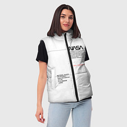 Женский жилет NASA БЕЛАЯ ФОРМА, цвет: 3D-светло-серый — фото 2