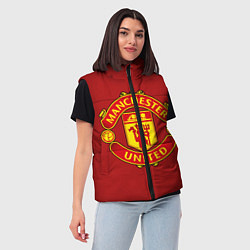 Женский жилет Manchester United F C, цвет: 3D-светло-серый — фото 2