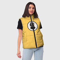 Женский жилет Имперские кулаки цвет легиона 7, цвет: 3D-черный — фото 2