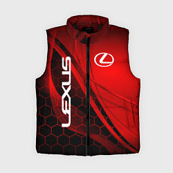Женский жилет LEXUS RED GEOMETRY ЛЕКСУС, цвет: 3D-черный