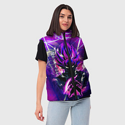 Женский жилет Гоку Блек Anime Dragon Ball Super Saiyan, цвет: 3D-светло-серый — фото 2