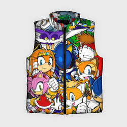 Женский жилет КИБЕР СОНИК CYBER SONIC ROBOT, цвет: 3D-красный