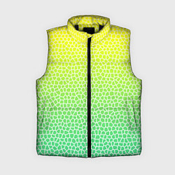 Женский жилет Витражная мозаика, цвет: 3D-черный