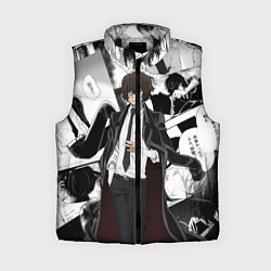 Женский жилет Дазай Осаму на фоне манги