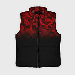 Женский жилет BLACK RED CAMO RED MILLITARY