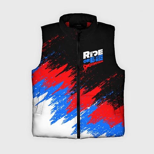 Женский жилет RIDE OR DIE RUSSIA EXTREME / 3D-Красный – фото 1