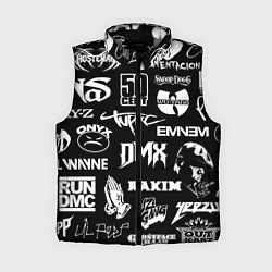 Женский жилет RAP & HIP HOP LOGOS, цвет: 3D-светло-серый