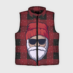 Женский жилет SANTA HIPSTER САНТА ХИПСТЕР, цвет: 3D-черный