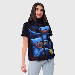 Женский жилет Huggy Wuggy: Players, цвет: 3D-светло-серый — фото 2