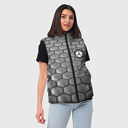 Женский жилет Mercedes-Benz pattern, цвет: 3D-красный — фото 2